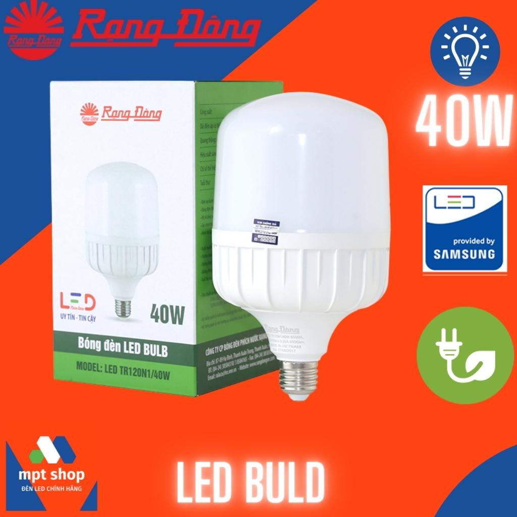 Bóng Đèn Rạng Đông Led BULB TRỤ 40W. Freeship đơn 50K trở lên