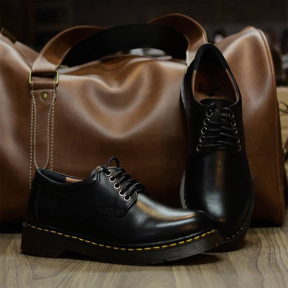 Giày Da Bò Nam Dr Martens Đế Cao Su Kếp Đệm Khí