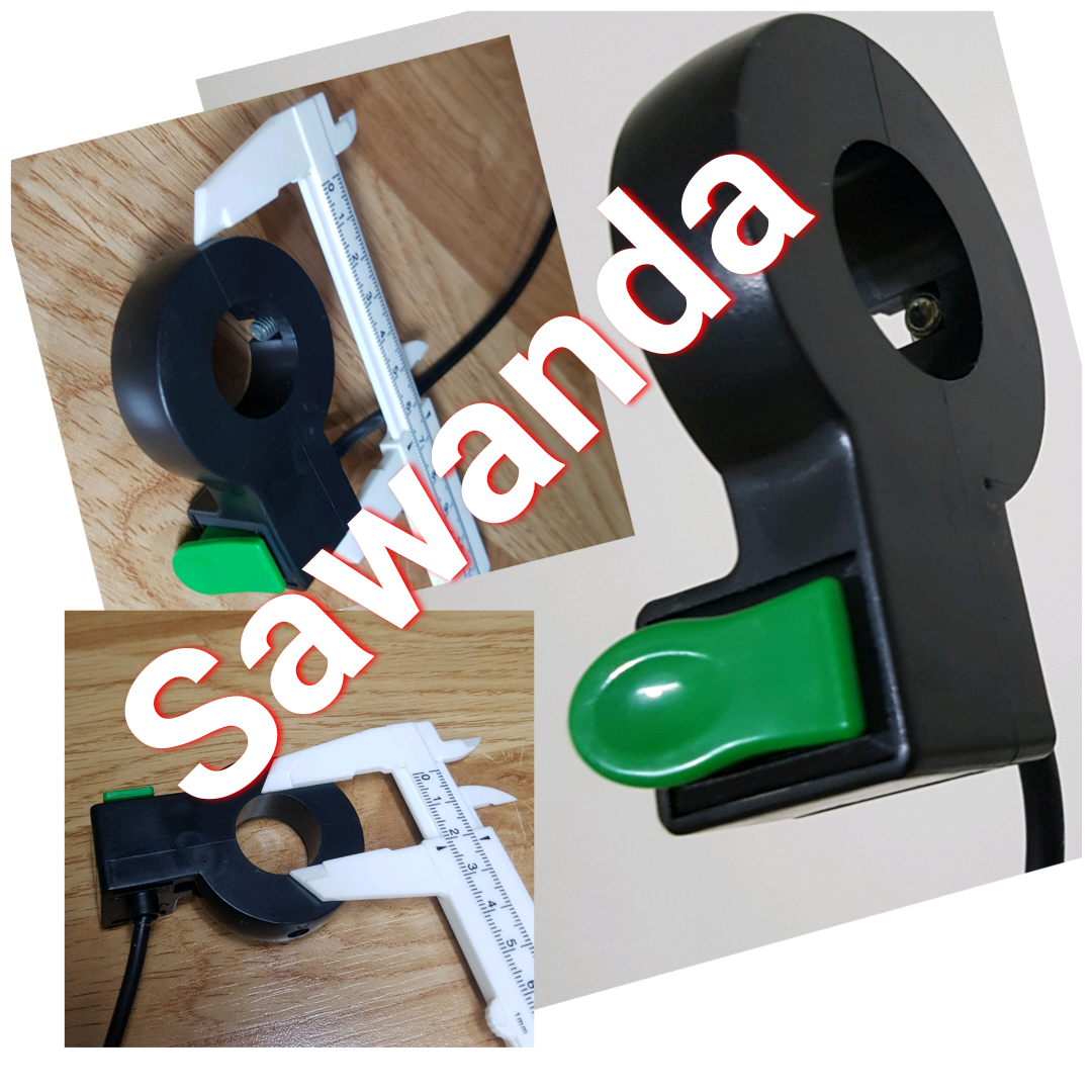 Cùm công tắc có Nút Passing màu Xanh bắt tay lái có dây cho đèn L4 L4X và Bi 2 màu Vàng Trắng