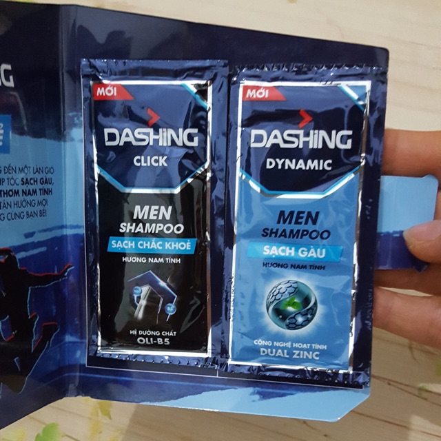 Combo 100 gói dầu gội Dashing dành cho nam