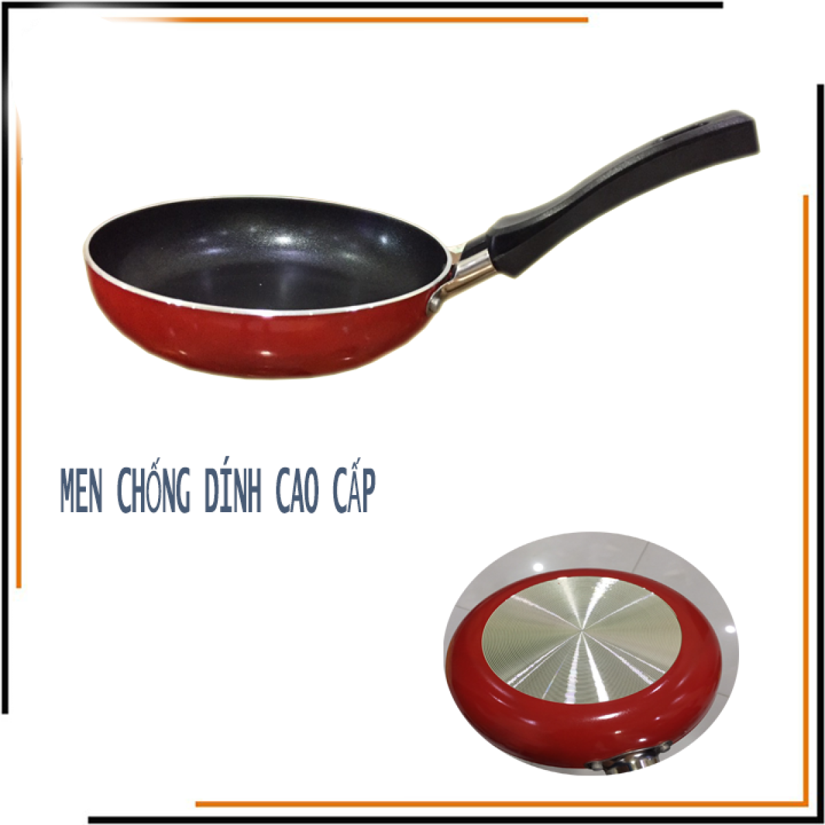 [DEAL GIẢM SỐC] Chảo chiên 18 cm cao cấp. Chảo chiên trứng, ốp la cho mọi gia đình