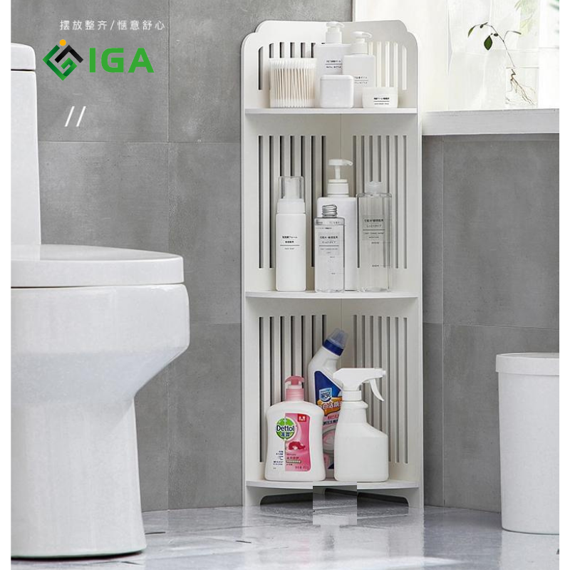 Kệ Góc Nhà Tắm 3 Tầng Chống Nước Tuyệt Đối - Có 2 Mẫu Hoa Văn Lựa Chọn