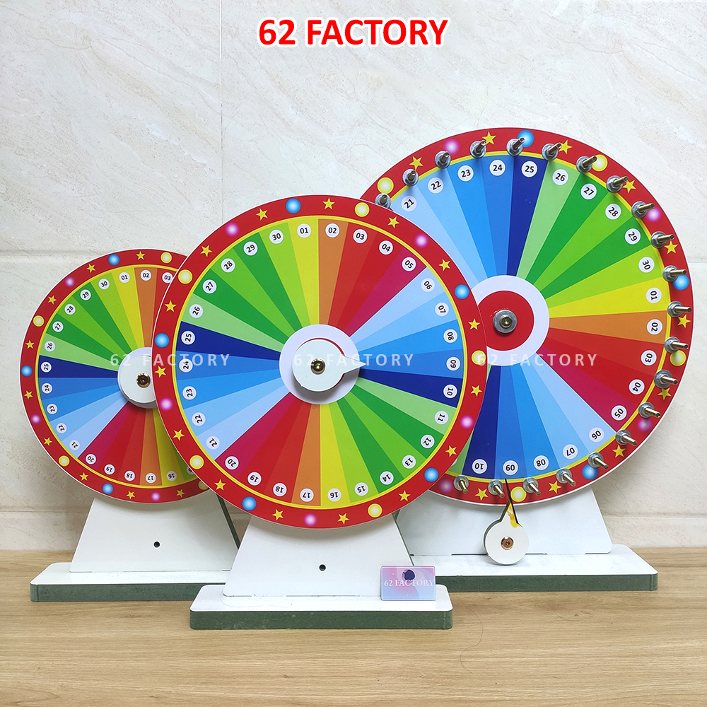 Vòng quay trúng thưởng đặc biệt 30 ô họa tiết đa sắc làm sự kiện xổ số chương trình sale khuyến mãi