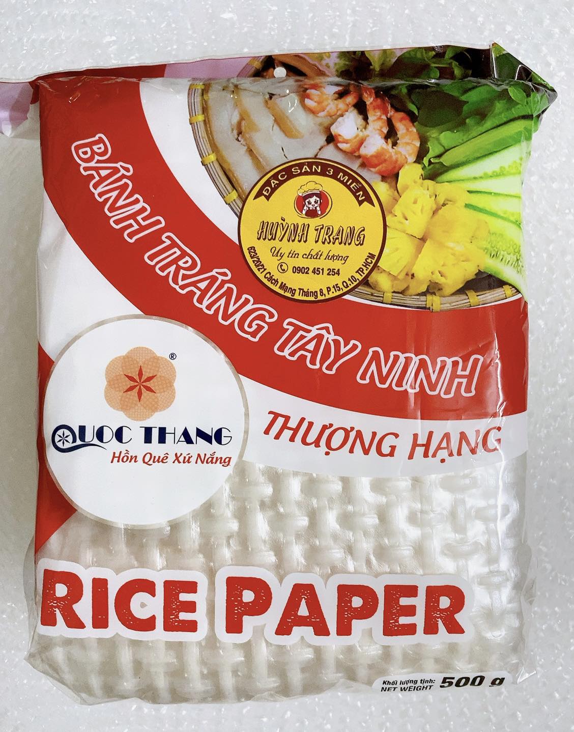 Hcm - 1kg bánh tráng cuốn thịt loại siêu mỏng tây ninh hiệu quốc thắng