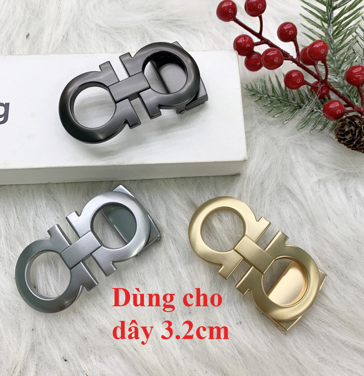 Mặt thắt lưng chữ A bấm lỗ cao cấp