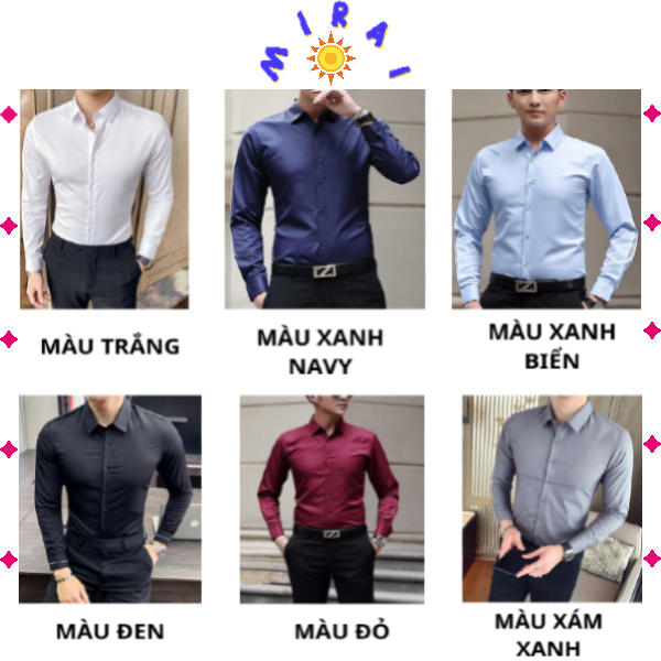 Áo sơ mi nam body hàn quốc áo sơ mi tay dài smd05
