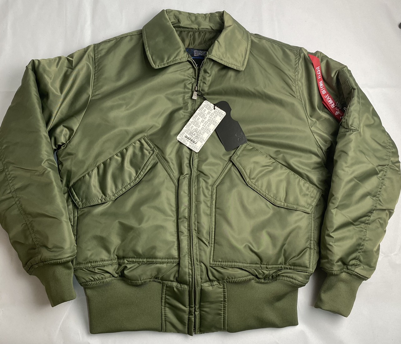 Áo khoác pilot CWU - pilot cổ bẻ - túi nổi bao ngầu