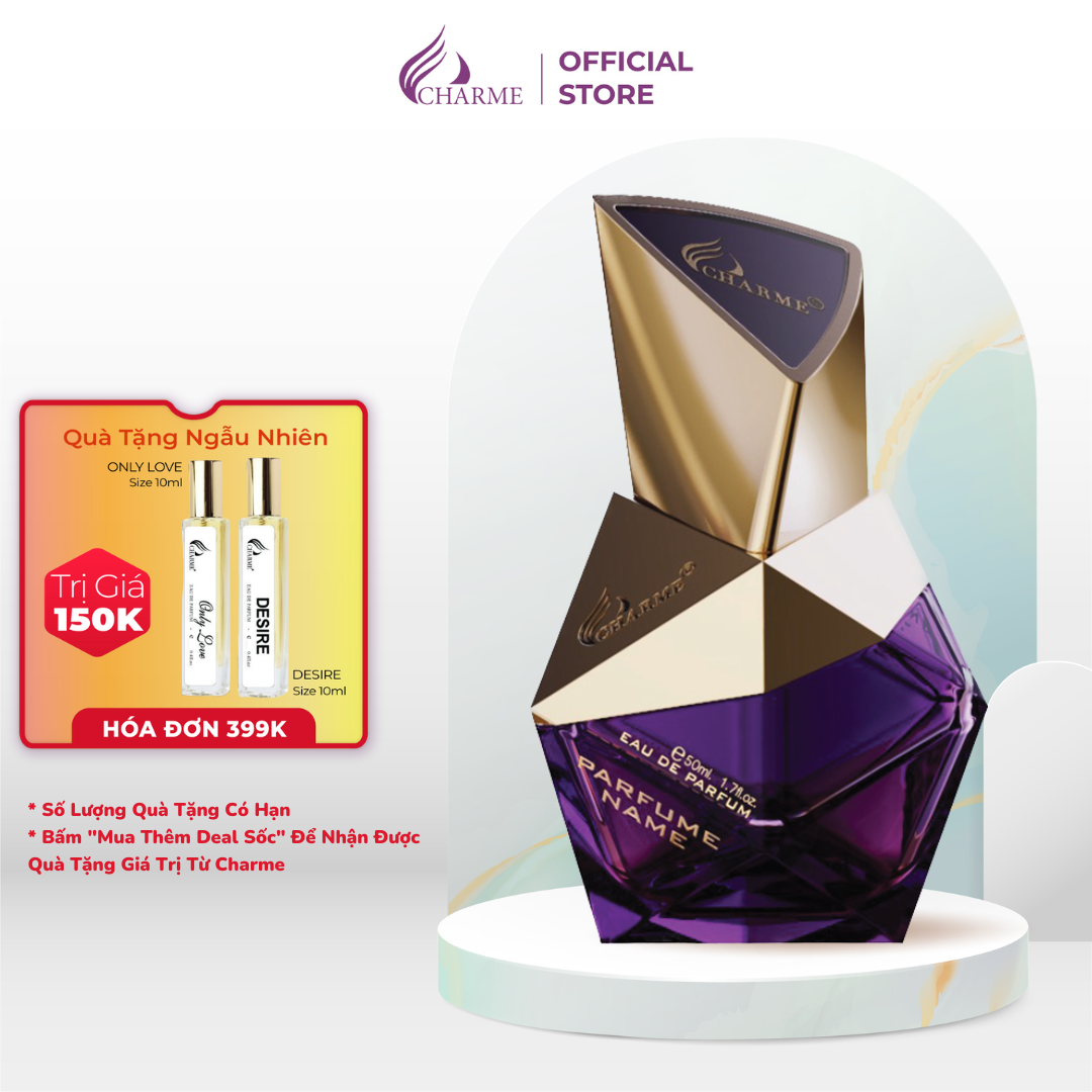 Nước hoa nữ cao cấp, Charme Princess, mùi hương nhẹ nhàng, sang trọng như một nàng công chúa, 50ml