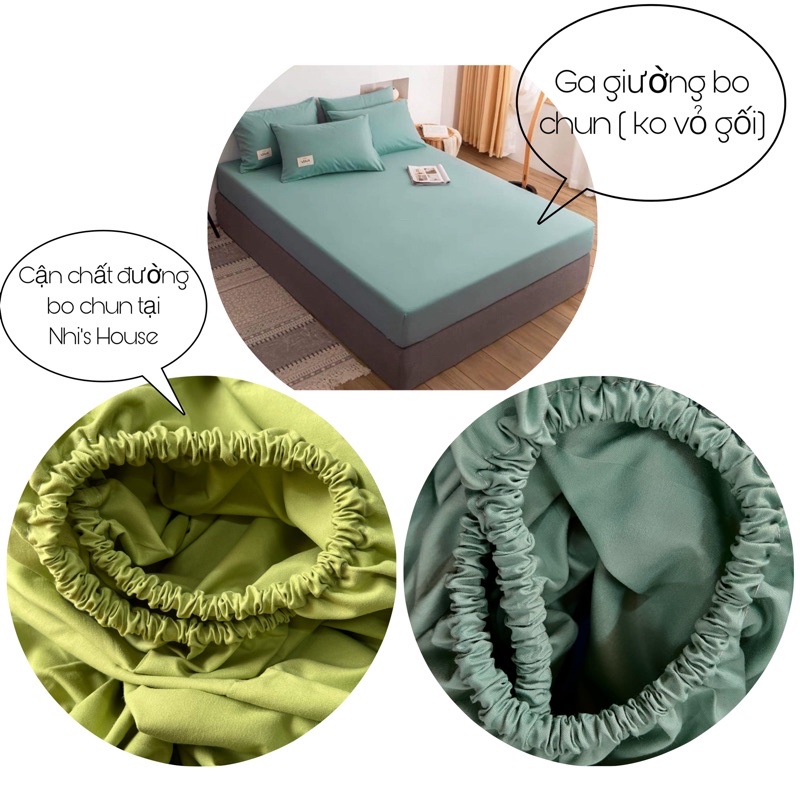 Ga giường,ga bo chun cotton tici vải đẹp mềm mịn