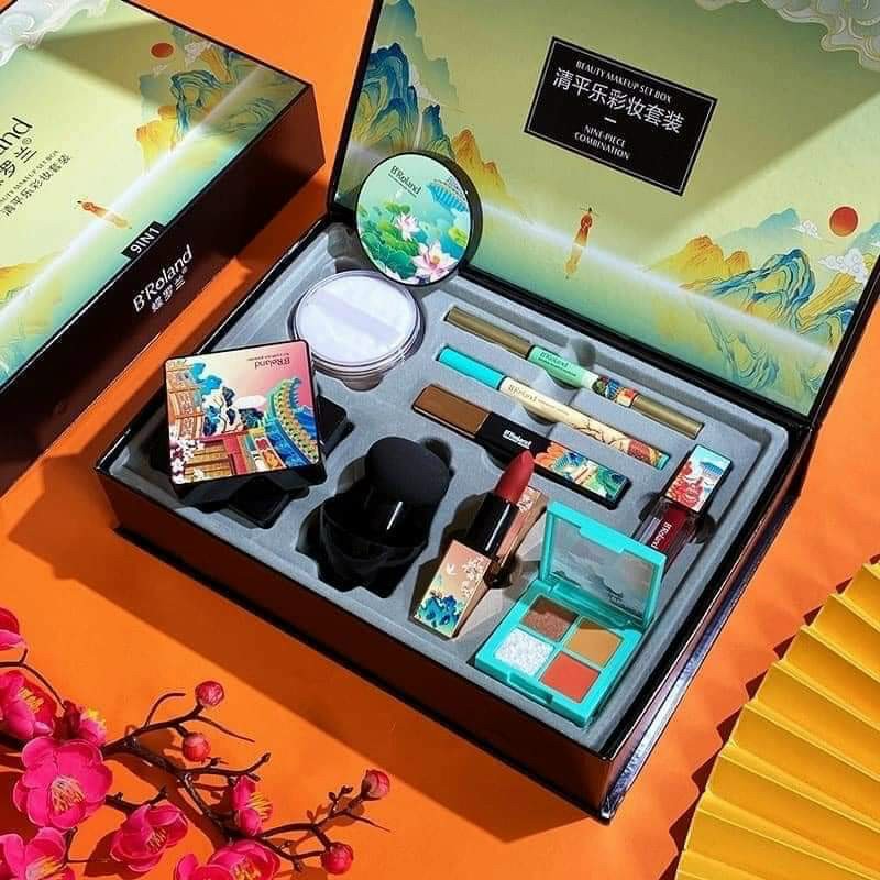 BỘ TRANG ĐIỂM MAKEUP B'ROLOAND 9 MÓN 9IN 1 ( LÀM QUÀ TẶNG CỰC XINH )