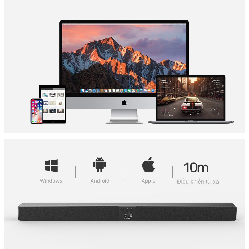 Loa bluetooth Soundbar 5.1 âm thanh 3D 8 loa kép 60w AMOI - Best Seller Tony