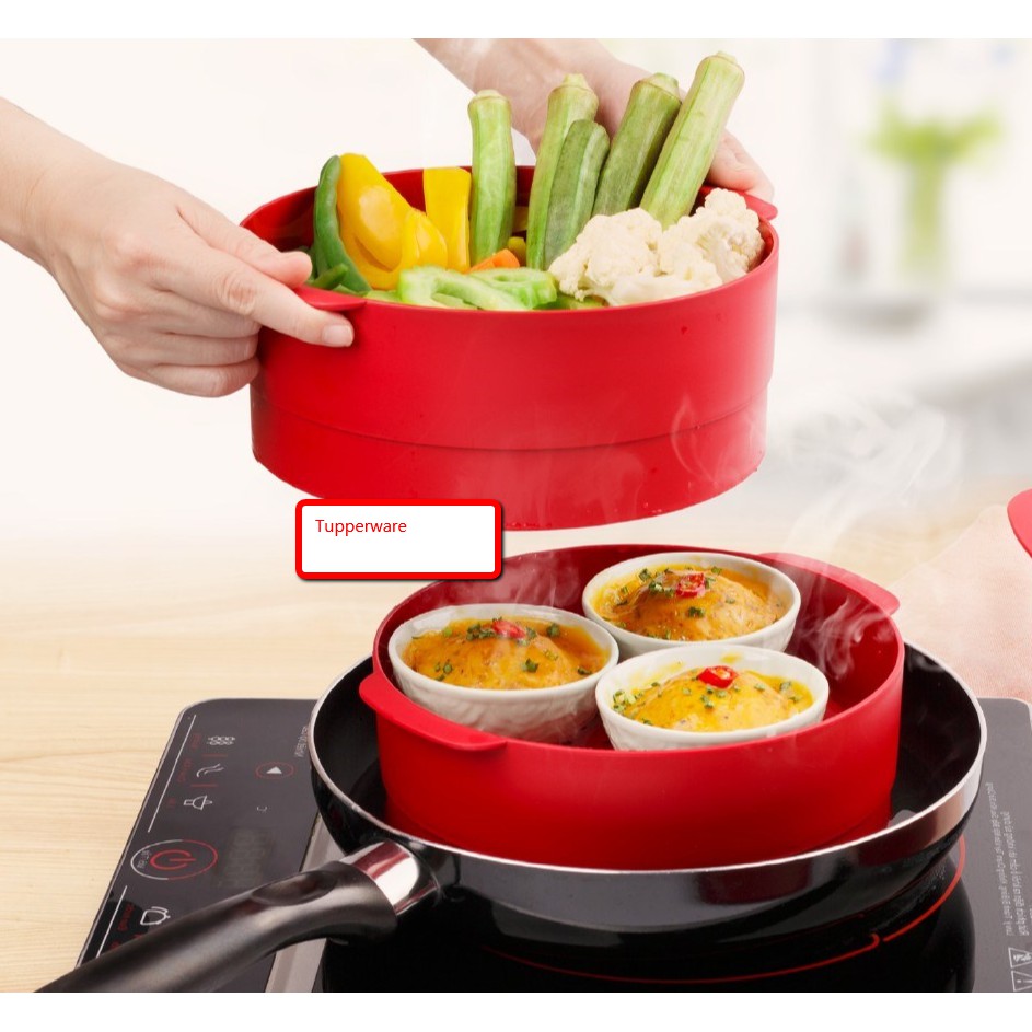 Xửng hấp Tupperware Steam It 2 Tầng