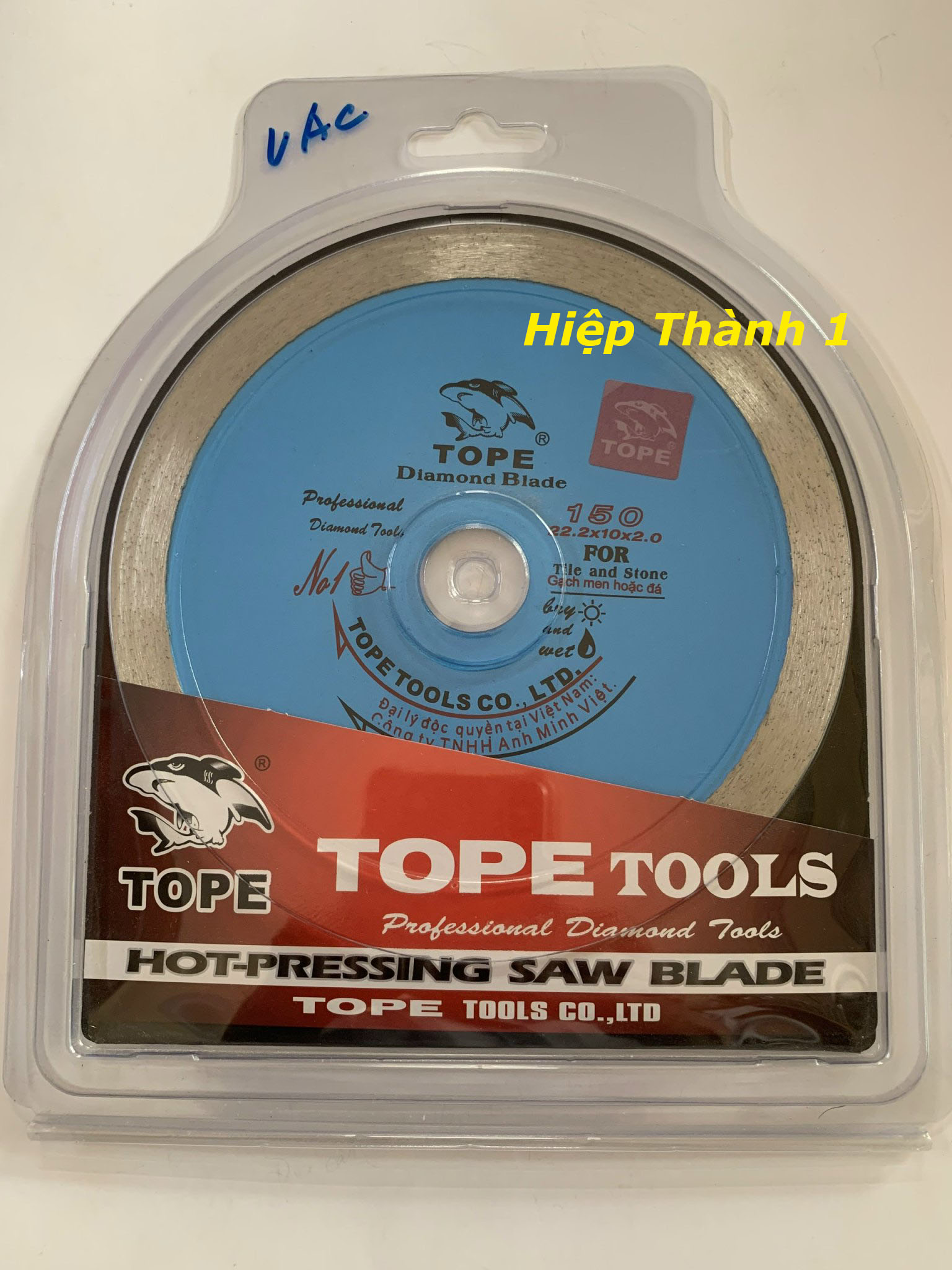 Lưỡi cắt gạch đá tope tools phi 150