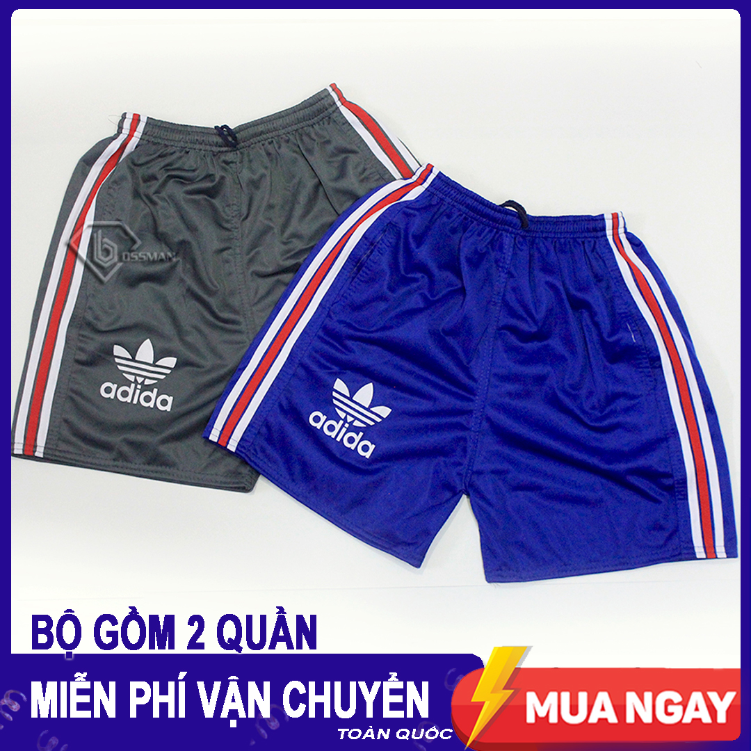Combo 2 Quần đùi nam thể thao 3 Line - Có túi