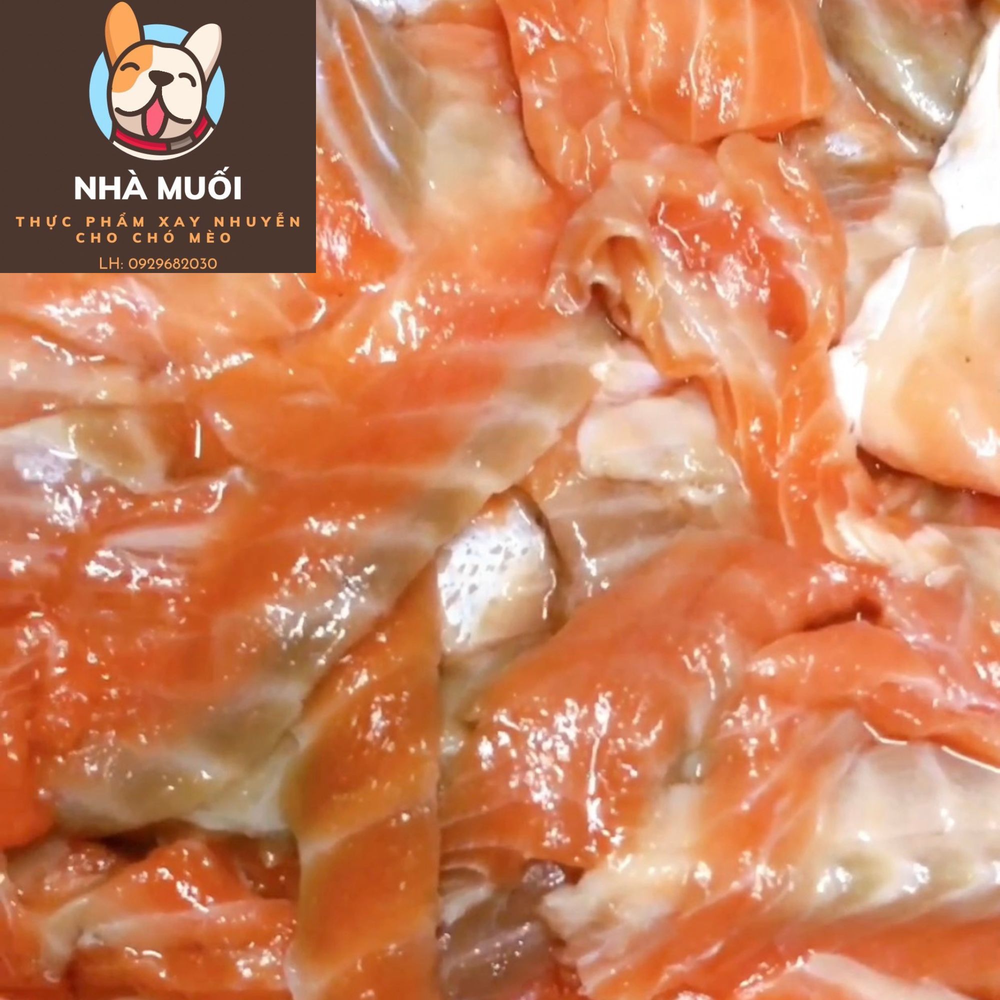 [Giao hỏa tốc] Vụn cá hồi ko da ko xương 1KG - thức ăn cho chó mèo - thức ăn cho thú cưng - thịt cho chó mèo - TPHCM