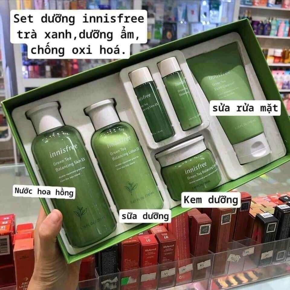 [FreeshipMAX] Sét 6 mon dưỡng da trà xanh innisfree