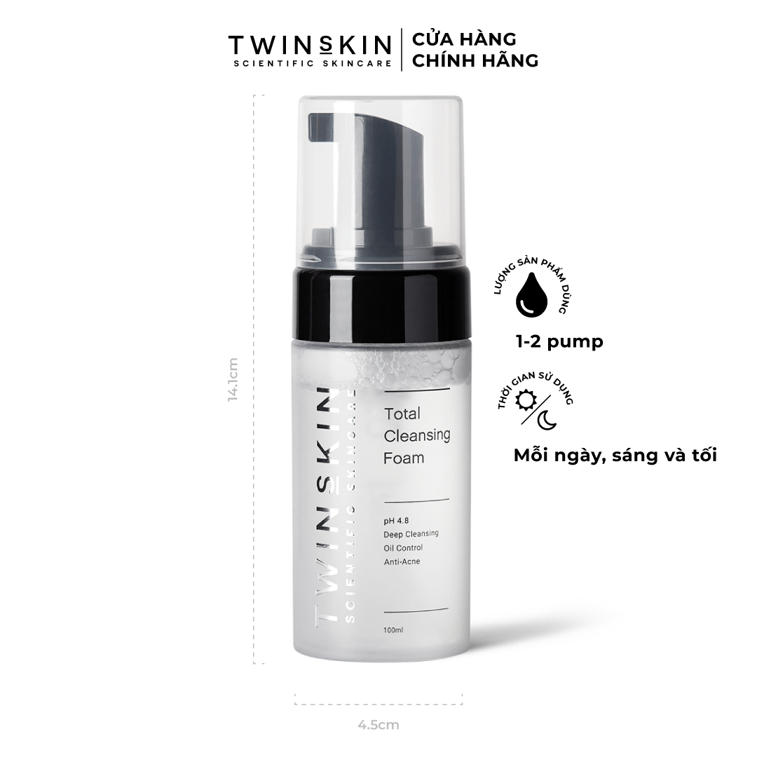 [HCM]Sữa Rửa Mặt Tạo Bọt Kiểm Soát Dầu - Total Cleansing Foam