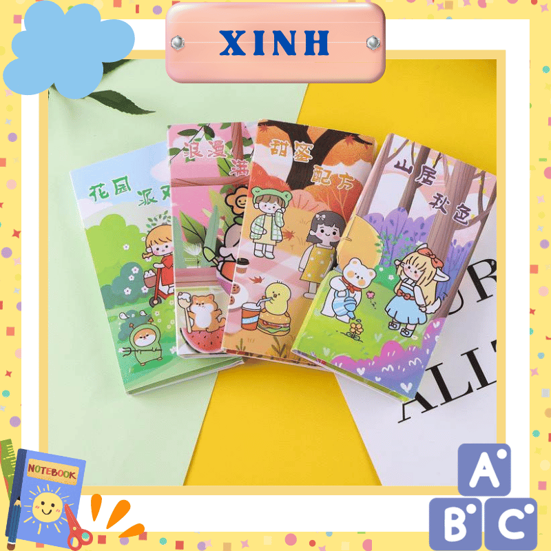 Giấy note ghi chú quyển gấp 3 160 tờ nhiều mẫu