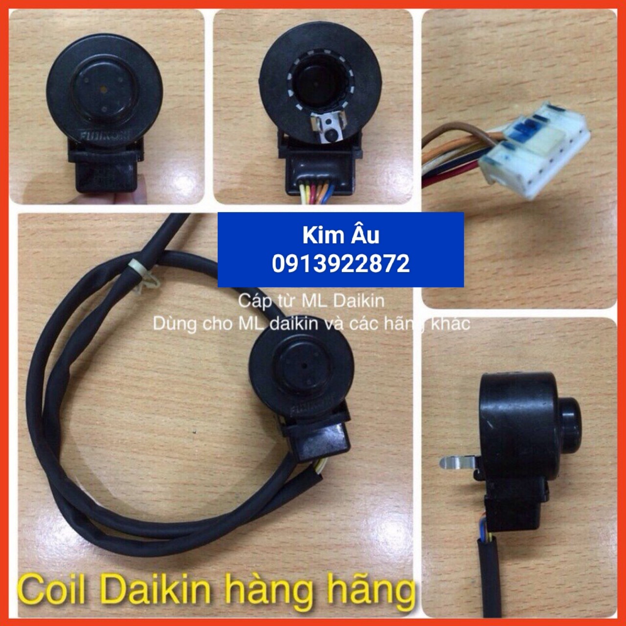 Van Cáp Tiết Lưu Điện Tử Điều Hòa, cáp từ máy lạnh, cuộn dây van điện từ daikin R32(cuộn coil)