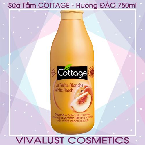 Sữa tắm cottage white peach - hương đào