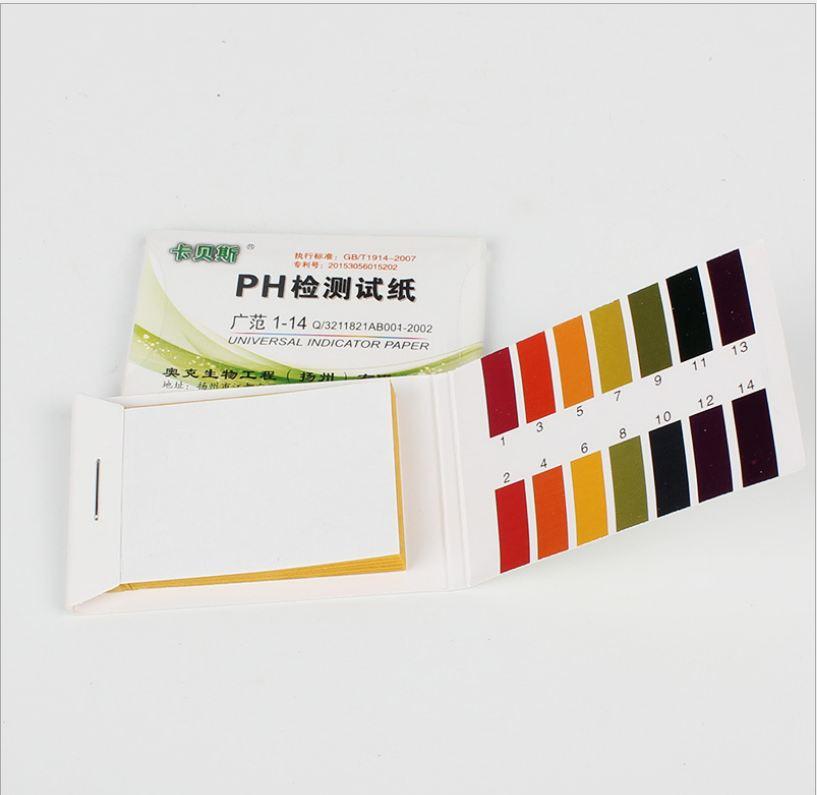 Sổ đo PH nước và giấy quỳ tím đo độ cứng nước bể cá thủy sinh (100 tờ)