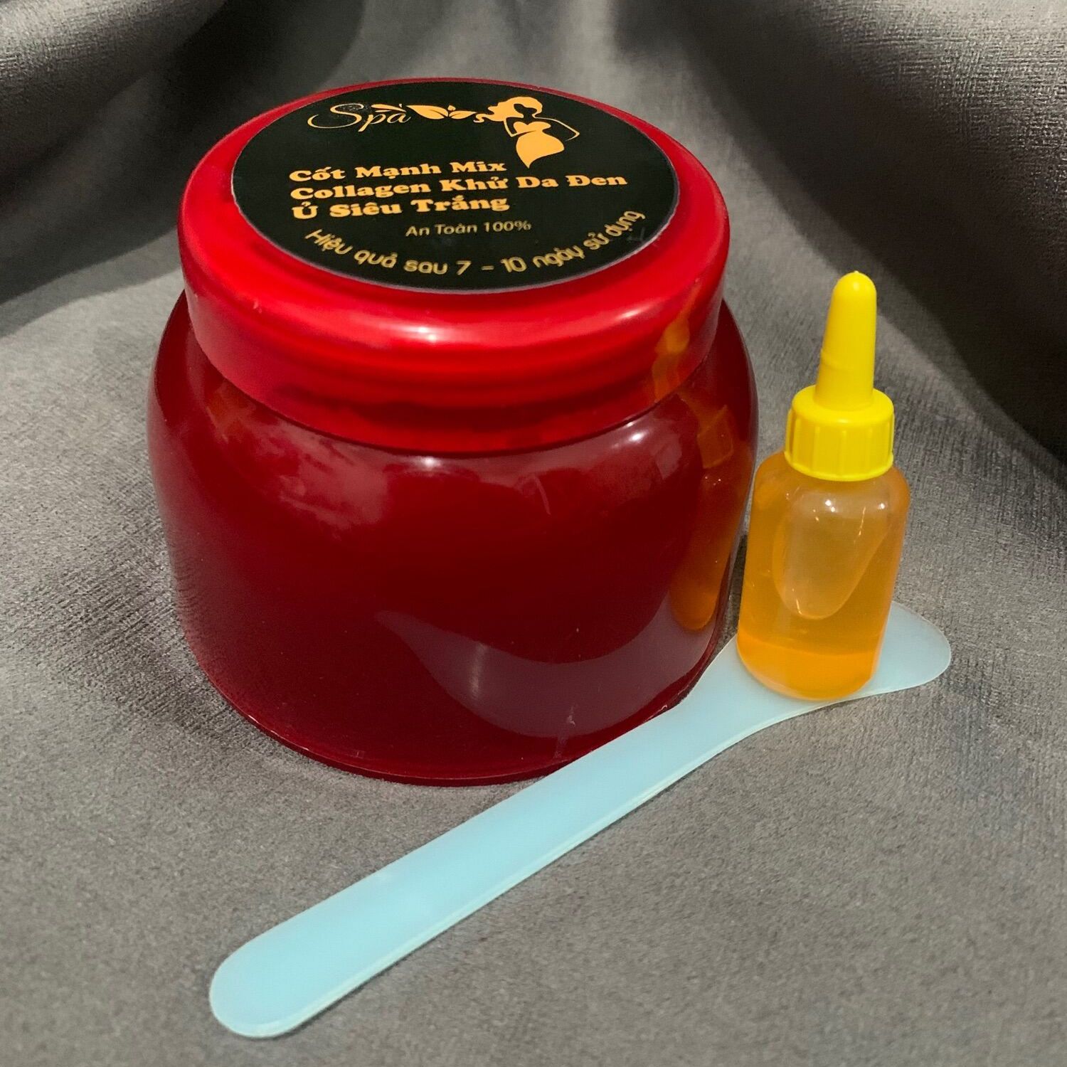 Kem Body Cốt Tẩy Mạnh Cốt Ủ Hủ Đỏ Trắng Mạnh x3 hủ 200g tặng kích trắng