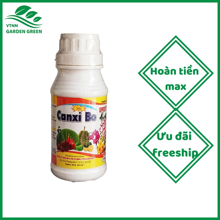 Phân bón trung vi lượng Siêu Canxi Bo kích ra rễ ngăn rụng hoa rụng trái non 100ml