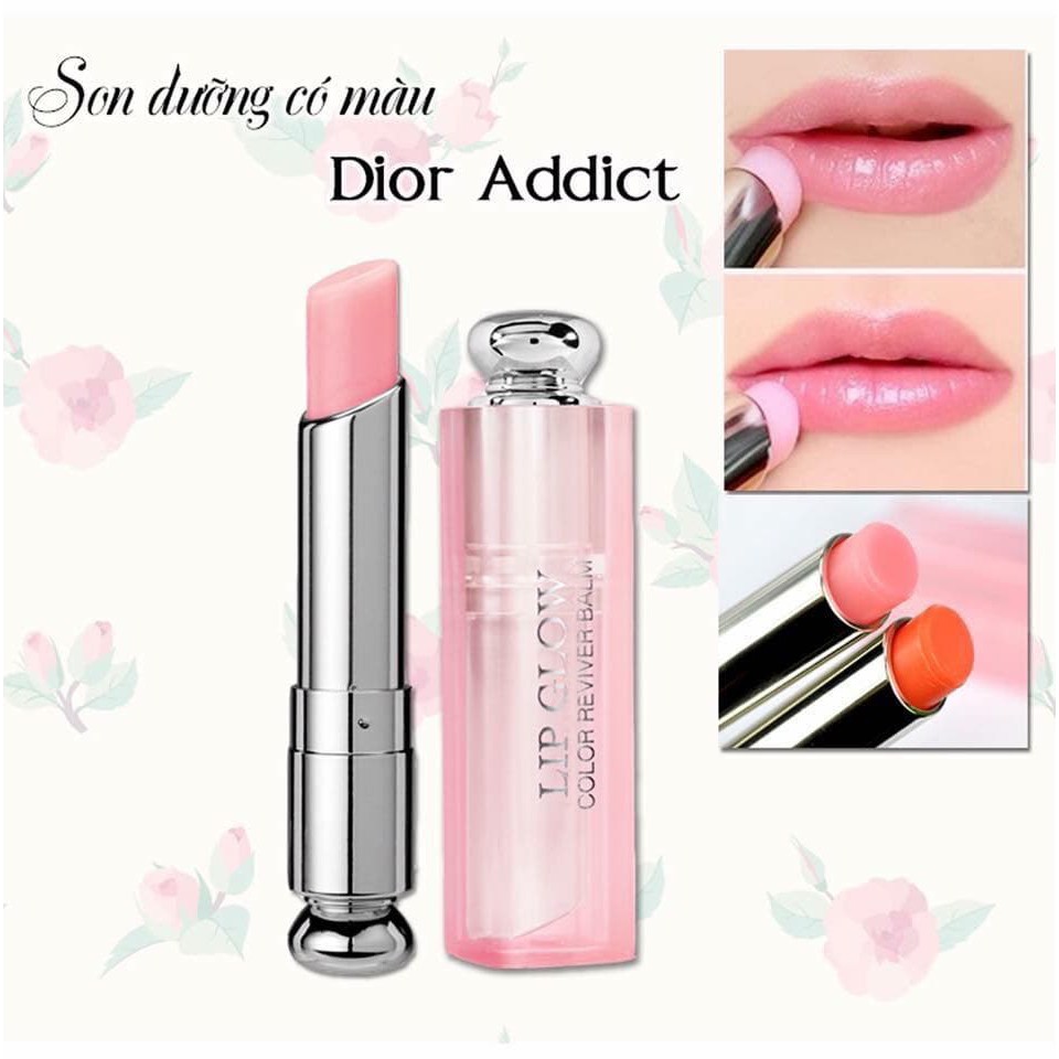 [HCM]Son Dưỡng Dior Addict Lip Glow #01 Pink - xách tay