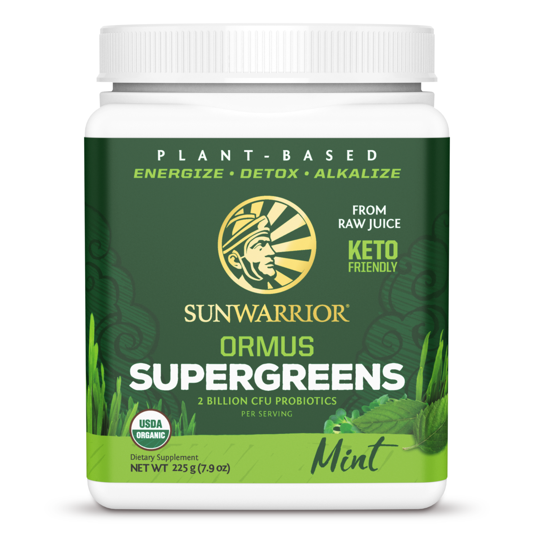 Hoàn Tiền 15%Bột siêu thực phẩm xanh hữu cơ Sunwarrior Ormus SuperGreens