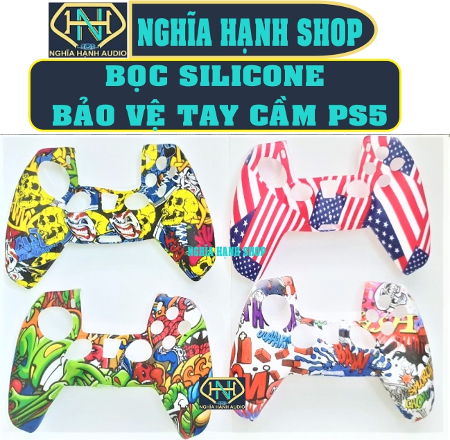 Bọc silicon tay cầm ps5 - bọc silicone bảo vệ tay ps5