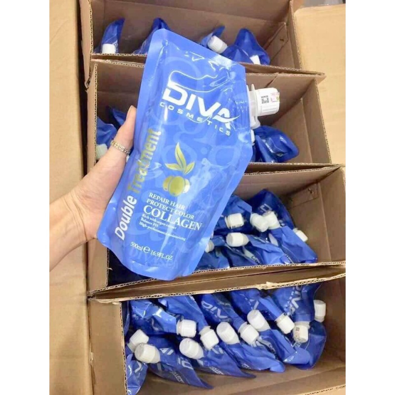 DẦU HẤP TÓC SIÊU MƯỢT COLLAGEN DIVA 500ML