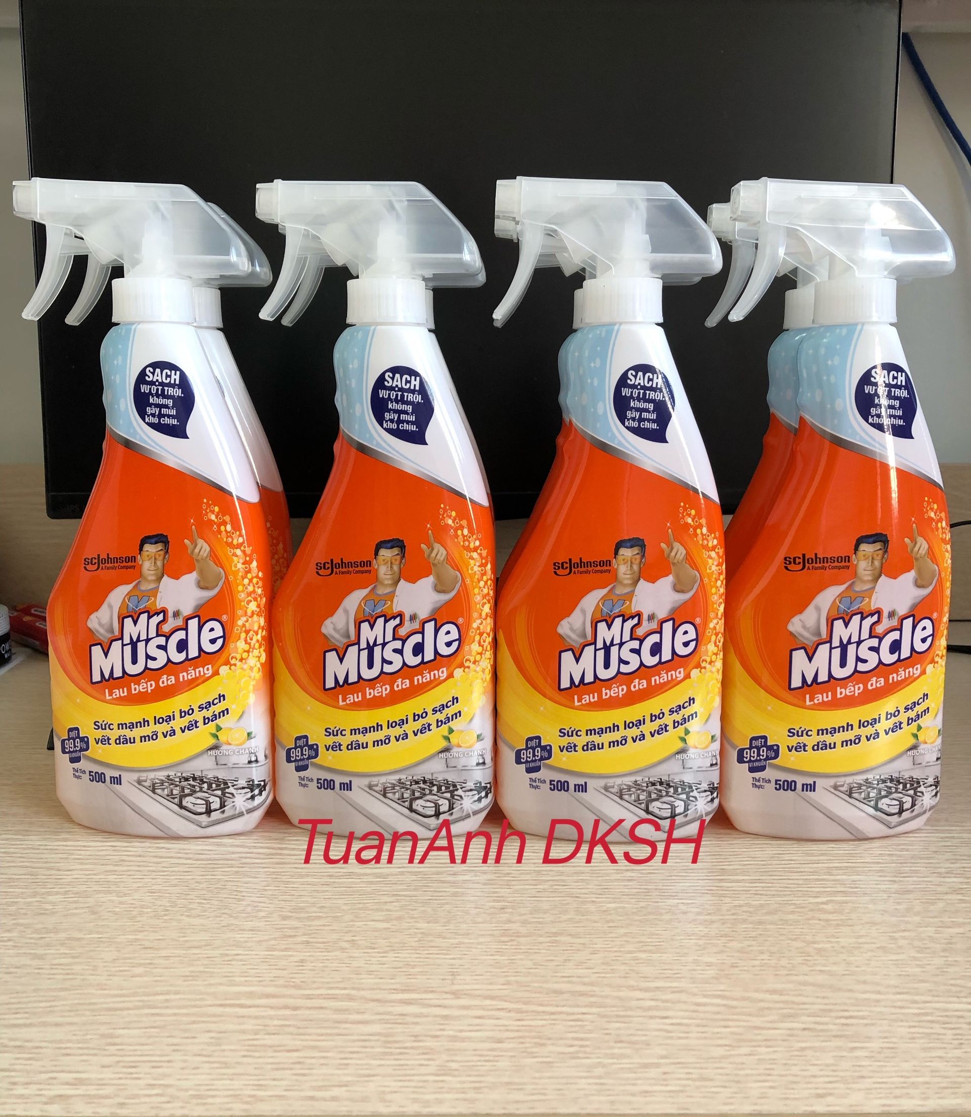 Nước Lau Bếp Đa Năng Mr Muscle hương cam chanh (500ml) - Hàng chính hãng DKSH Việt Nam.