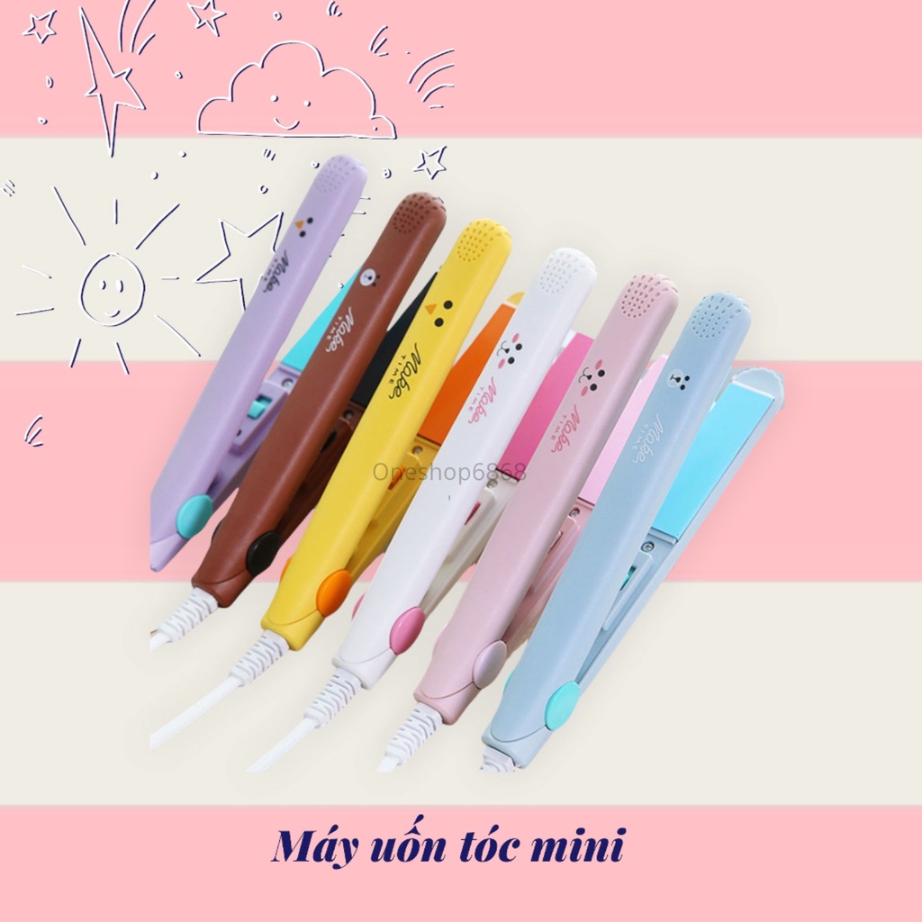 Máy ép tóc mini maketime, máy là tóc mini, máy uốn tóc mini bảo hành lỗi 1 đổi 1