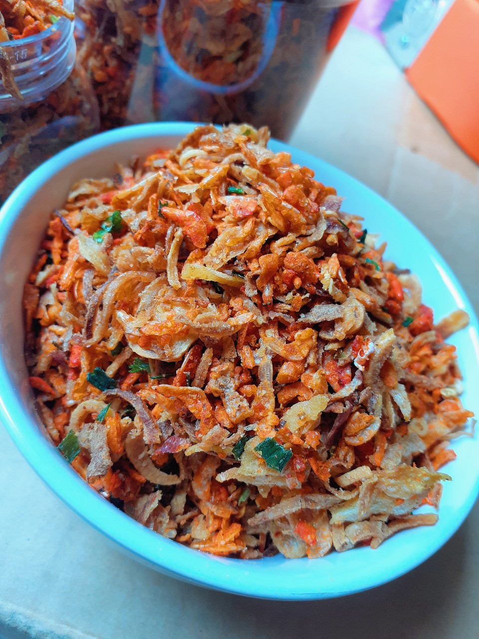 Muối tôm hành phi thơm ngon đặc sản tây ninh 500g