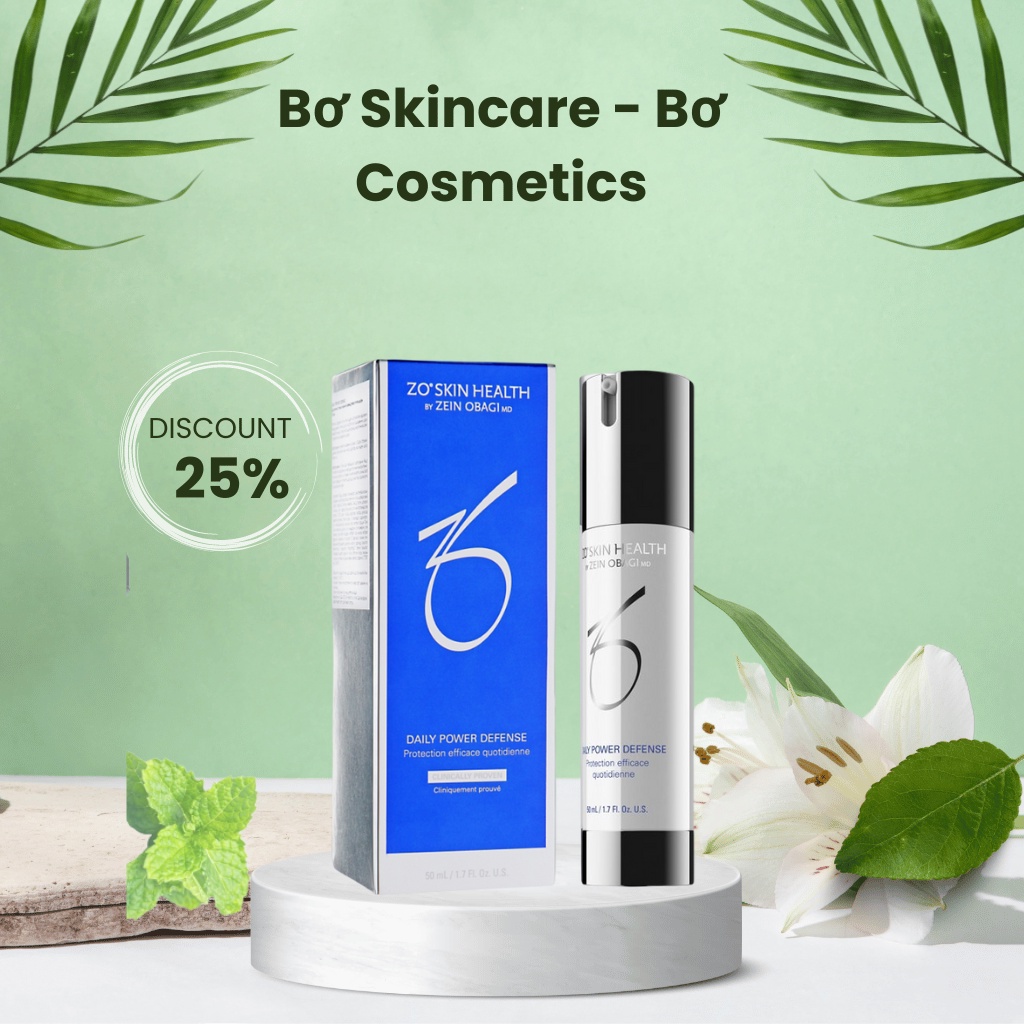 Kem dưỡng z0 daily power defense 50ml giúp tái tạo các hàng rào bảo vệ để ngăn ngừa các tình trạng tổn hại da trong tương lai