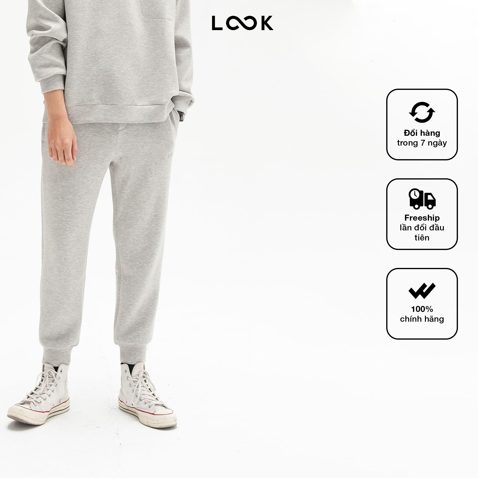 Quần jogger nỉ look soft pant
