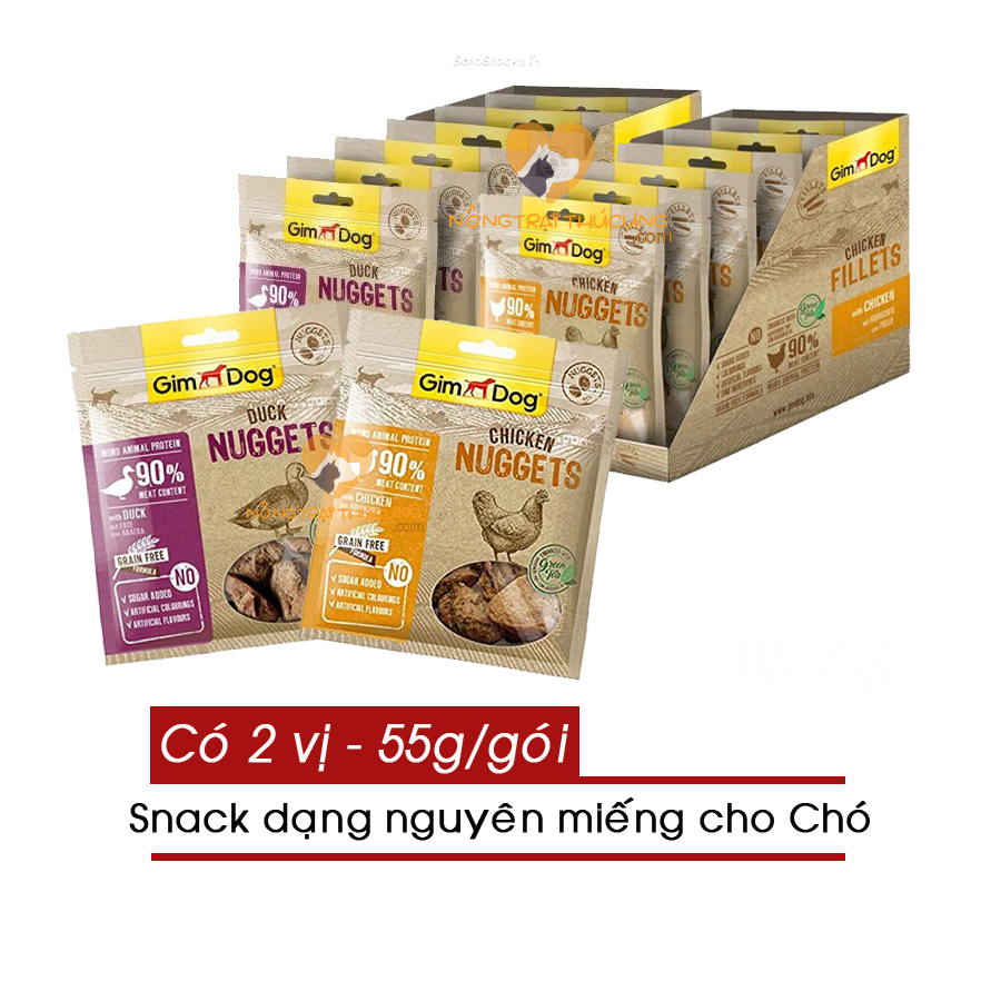 Snack thưởng - bánh thưởng gimdog cho chó gói 55g -