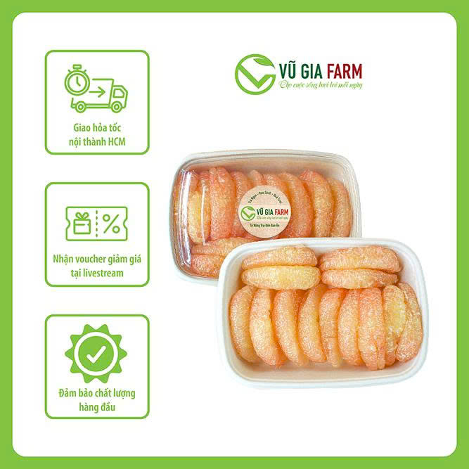 Bưởi da xanh tách múi