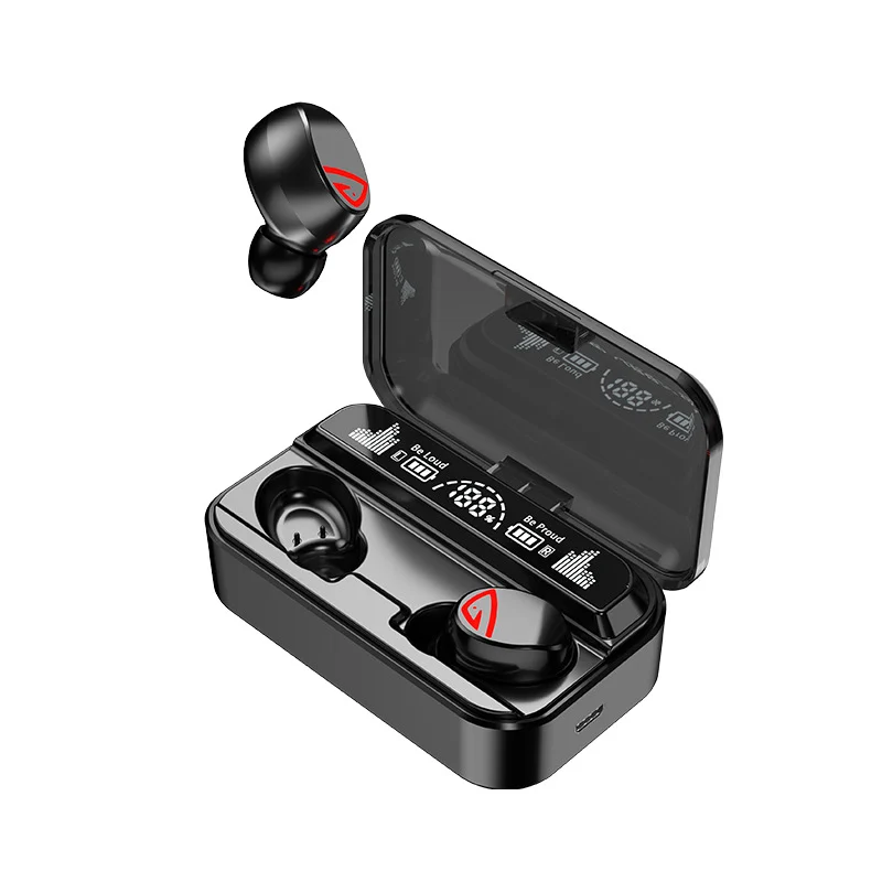 Tai nghe Bluetooth 5.2 S10 Pro kiêm sạc dụ phòng 2200 mAh, cảm ứng, kháng nước bụi, chống ồn, có mic nghe gọi.