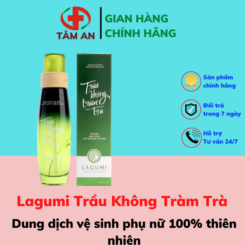 Dung dịch vệ sinh phụ nữ Lagumi Trầu Không Tràm Trà 100% thiên nhiên