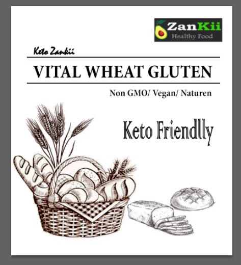500g bột vital wheat gluten dùng trong keto, làm bánh keto, tăng kết dính trong bánh, xúc xích, giò chả...