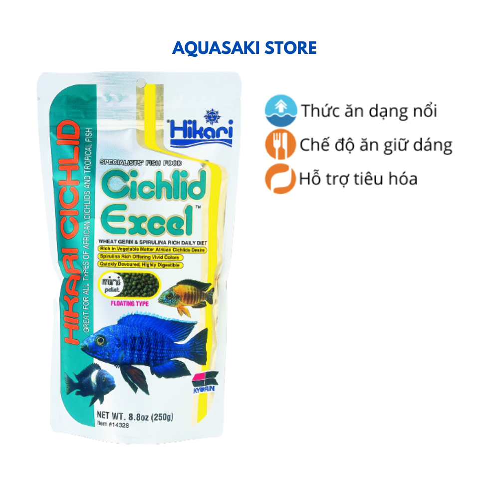 Thức ăn cho cá cảnh hikari cichlid cichlid excel 250g