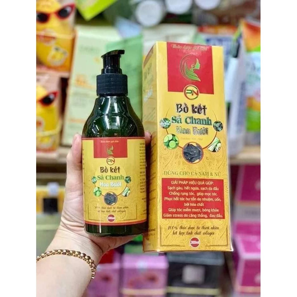 Dầu Gội Bồ Kết Sả Chanh Hoa Bưởi Kích Thích Mọc Tóc Nuôi Dưỡng Da Đầu Dành Cho Cả Nam Và Nữ