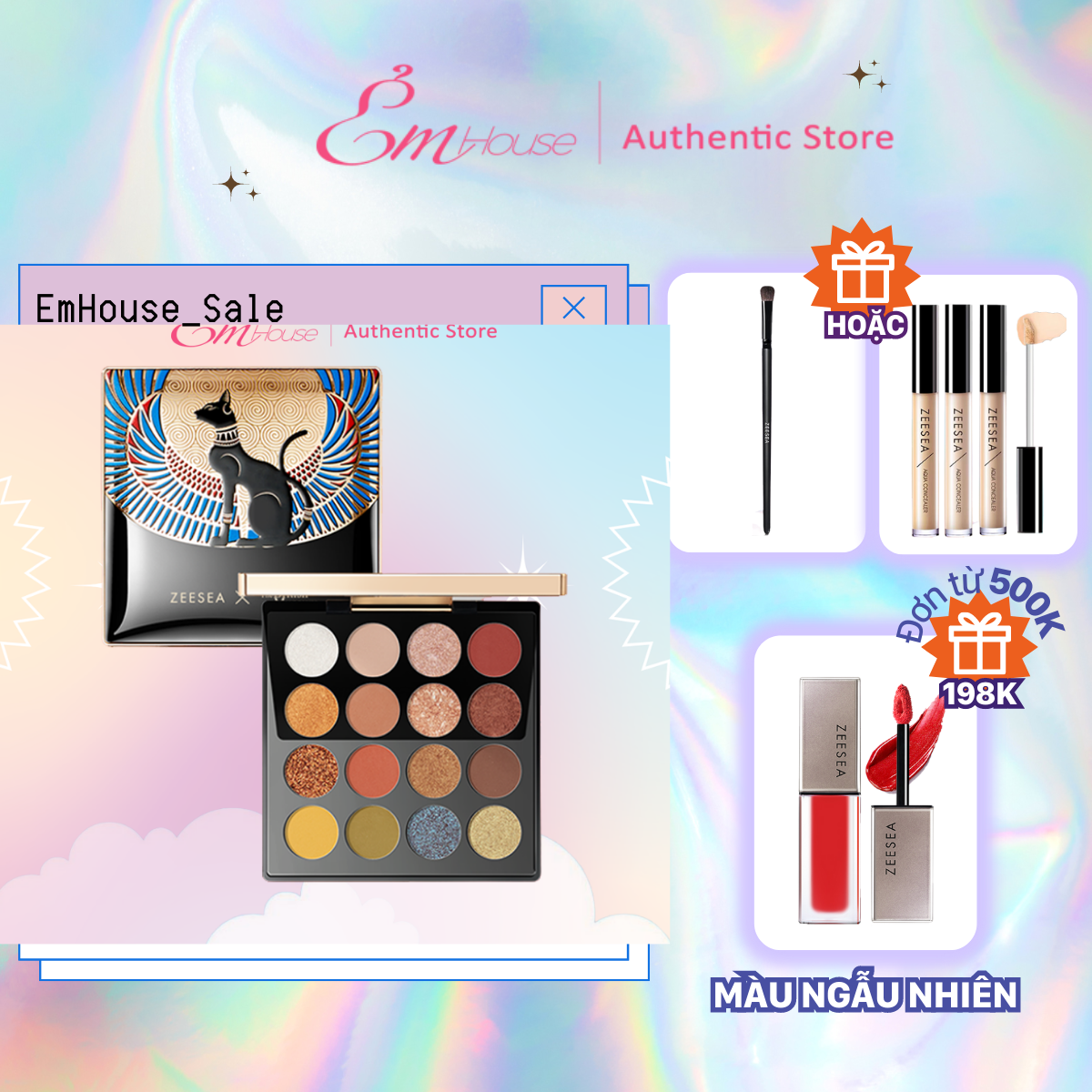 Bảng phấn mắt ZEESEA 16 ô Ai Cập The Gayer Anderson Cat Eyeshadow Palette