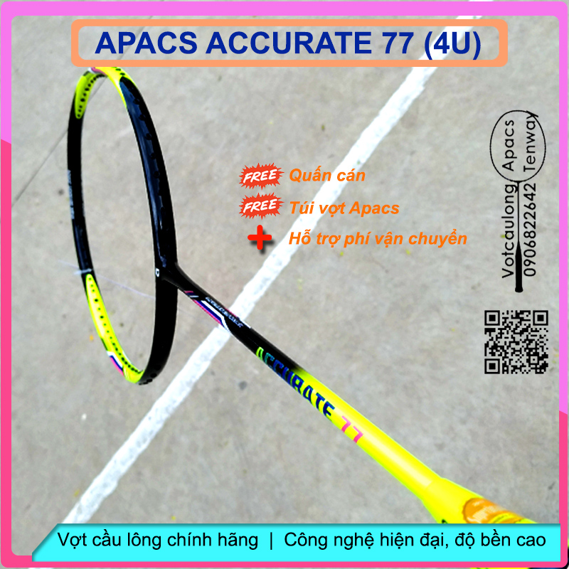 Vợt cầu lông Apacs Accurate 77 - 4U - Linh hoạt nhanh gọn dứt khoát