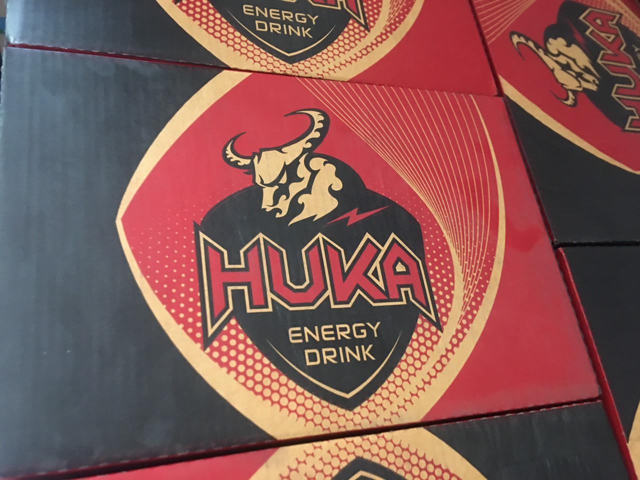 Thùng 24 lon Nước tăng lực Thái Lan Huka lon 250ml