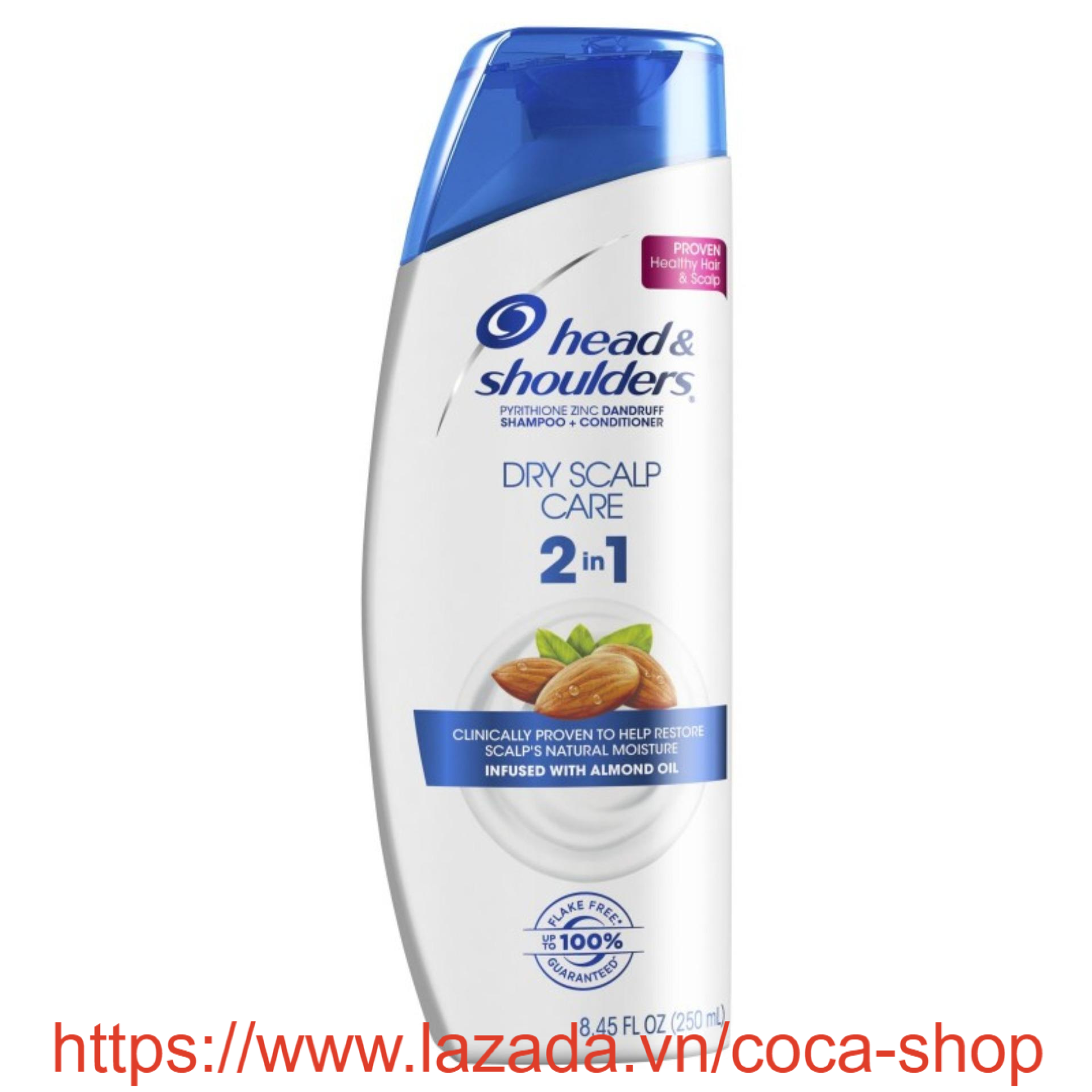 Dầu Gội - Xả Head & Shoulders Dry Scalp Care 2in1 400ml (Hạnh nhân)