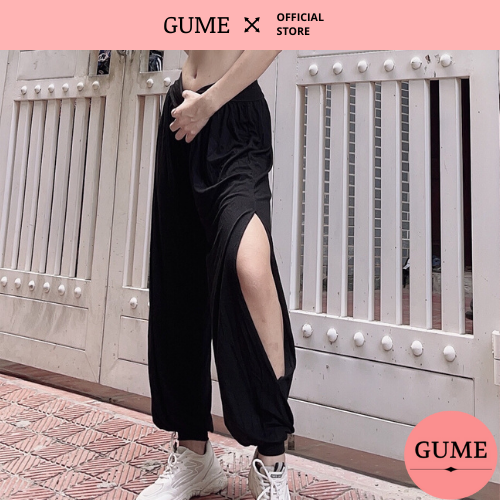 Quần Alibaba Xẻ Ống XSize Tập Yoga, Zumba, Múa