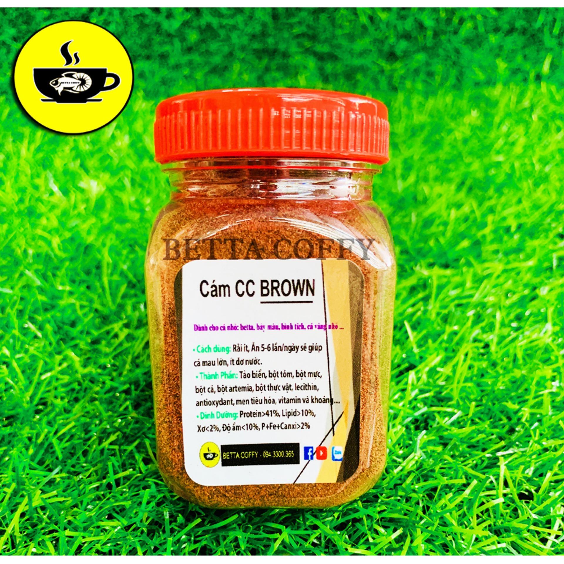 Thức ăn cho cá 7 màu & betta con - Cám CC Brown 50g