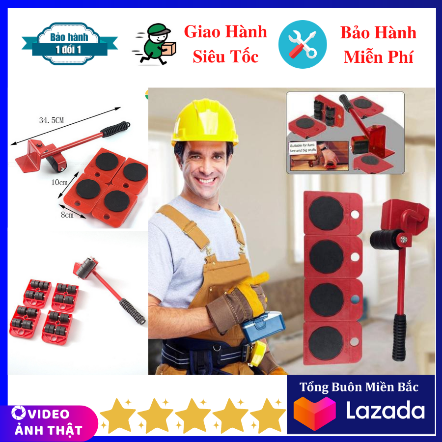 Bộ Dụng Cụ Di Chuyển Đồ - Dụng Cụ Di Chuyển Đồ Đa Năng - Làm Bằng Chất Liệu Siêu Bền Chuyên Di Chuyển Các Vật Nặng